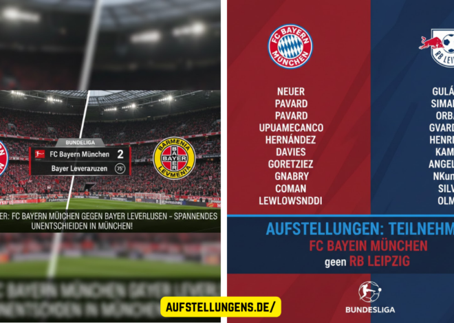 ticker: teilnehmer: fc bayern münchen gegen bayer leverkusen – Alles zum Liveticker und Spielverlauf