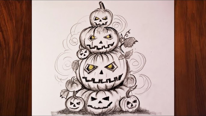 Halloween Drawings Trend Explodes as Artists Redefine Spooky Creativity